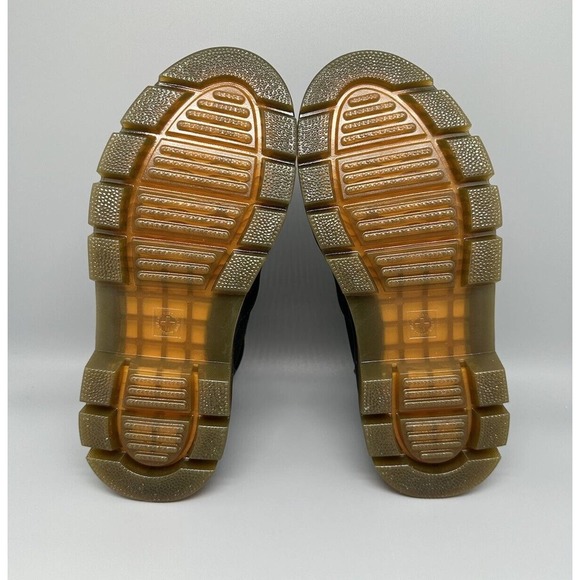 Dr. Martens BONNY Black Leather Lace Up Round Toe Boots Men’s Sz 6 Women’s Sz 7 - Picture 9 of 12